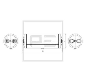 Zásobník vzduchu, pneumatický systém PE Automotive 076.451-80A