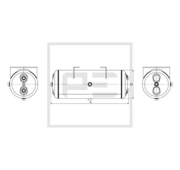 Zásobník vzduchu, pneumatický systém PE Automotive 076.495-80A