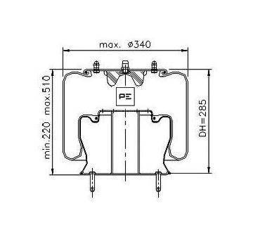 Mech, pneumatické odpružení PE Automotive 084.297-71A