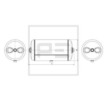 Zásobník vzduchu, pneumatický systém PE Automotive 106.510-80A