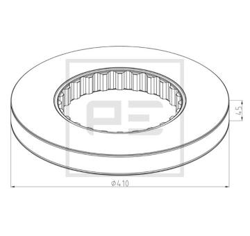 Brzdový kotouč PE Automotive 146.209-10A