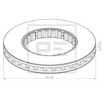 Brzdový kotouč PE Automotive 146.223-10A