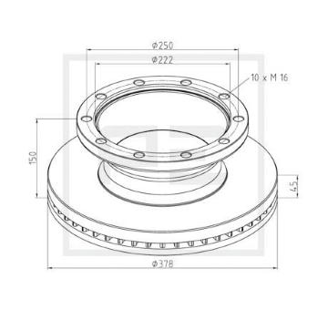 Brzdový kotouč PE Automotive 266.000-00A