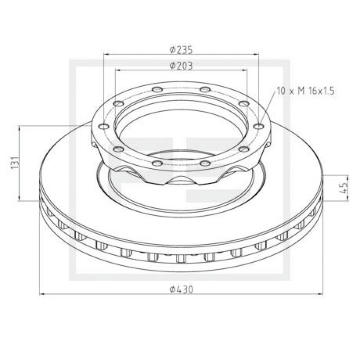 Brzdový kotouč PE Automotive 466.102-00A