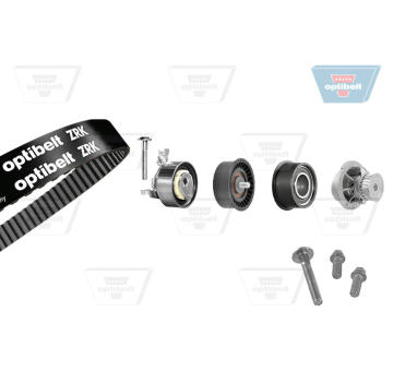 Vodní pumpa + sada ozubeného řemene OPTIBELT KT 1024W2