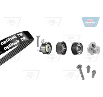Vodní pumpa + sada ozubeného řemene OPTIBELT KT 1024W3