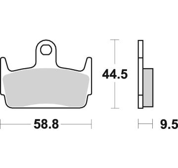 Sada brzdových destiček, kotoučová brzda BREMBO 07016