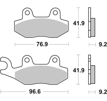 Sada brzdových destiček, kotoučová brzda BREMBO 07035