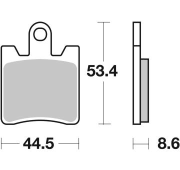 Sada brzdových destiček, kotoučová brzda BREMBO 07037