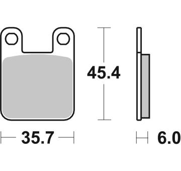 Sada brzdových destiček, kotoučová brzda BREMBO 07044