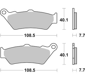 Sada brzdových destiček, kotoučová brzda BREMBO 07BB03LA
