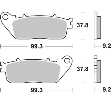 Sada brzdových destiček, kotoučová brzda BREMBO 07HO13SP