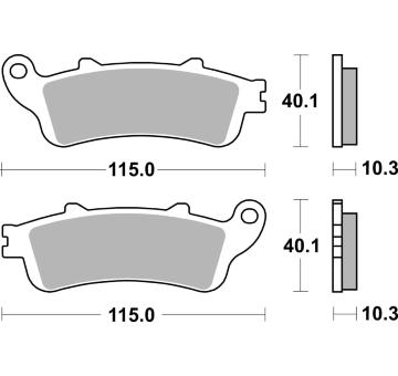 Sada brzdových destiček, kotoučová brzda BREMBO 07HO52SP
