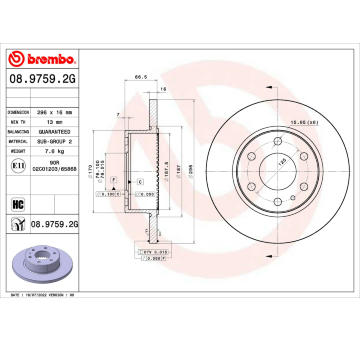 Souprava brzd, koutocova brzda BREMBO KT 10 023