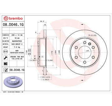 Souprava brzd, koutocova brzda BREMBO KT 10 056