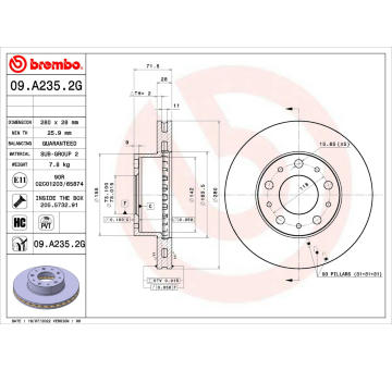 Souprava brzd, koutocova brzda BREMBO KT 10 002