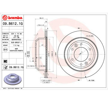 Souprava brzd, koutocova brzda BREMBO KT 10 020