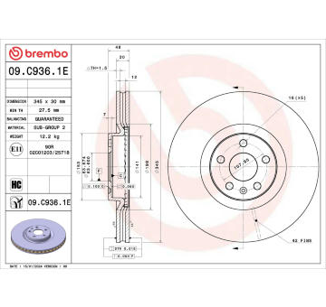 Souprava brzd, koutocova brzda BREMBO KT 08 067
