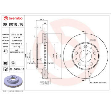 Souprava brzd, koutocova brzda BREMBO KT 10 048