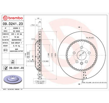 Brzdový kotouč BREMBO 09.D241.23