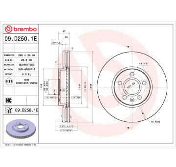 Souprava brzd, koutocova brzda BREMBO KT 08 069