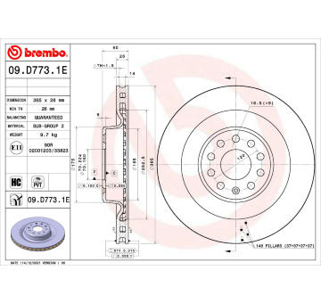 Souprava brzd, kotoučová brzda BREMBO KT 08 022