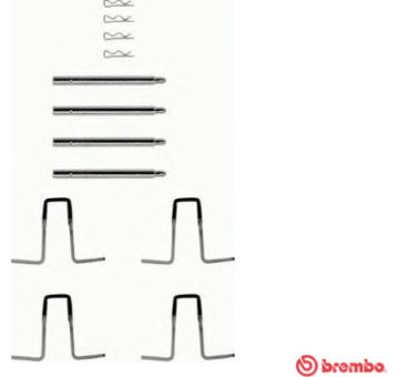 Sada prislusenstvi, oblozeni kotoucove brzdy BREMBO A 02 277