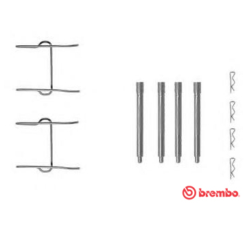 Sada prislusenstvi, oblozeni kotoucove brzdy BREMBO A 02 281