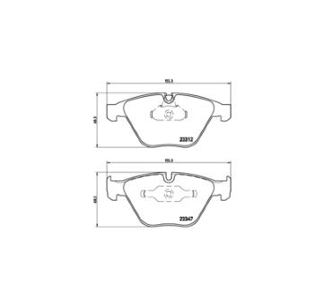 Sada brzdových platničiek kotúčovej brzdy BREMBO P 06 031