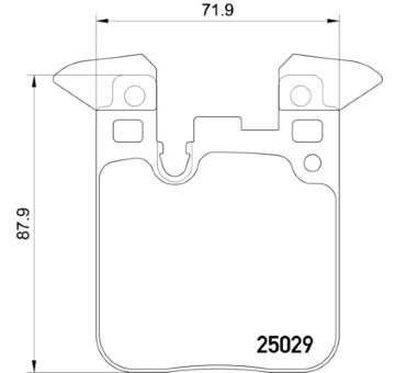 Sada brzdových destiček, kotoučová brzda BREMBO P 06 095