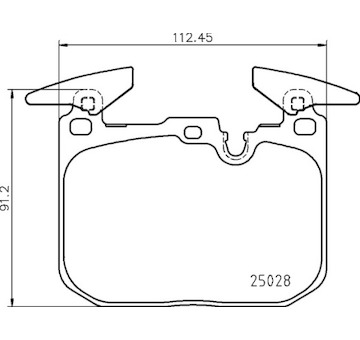 Sada brzdových destiček, kotoučová brzda BREMBO P 06 098