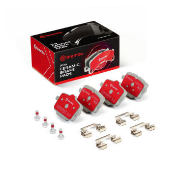 Sada brzdových destiček, kotoučová brzda BREMBO P06101NX