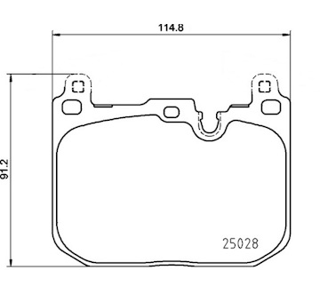 Sada brzdových destiček, kotoučová brzda BREMBO P 06 110