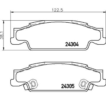 Sada brzdových destiček, kotoučová brzda BREMBO P 09 007