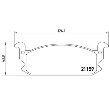 Sada brzdových destiček, kotoučová brzda BREMBO P 16 004