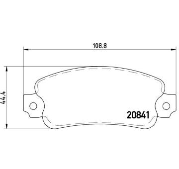 Sada brzdových platničiek kotúčovej brzdy BREMBO P 23 014