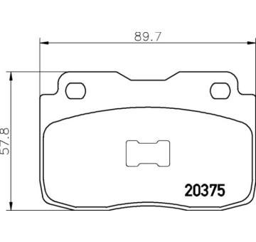 Sada brzdových destiček, kotoučová brzda BREMBO P 23 025