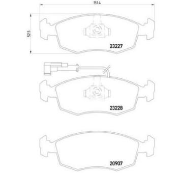 Sada brzdových destiček, kotoučová brzda BREMBO P 23 076