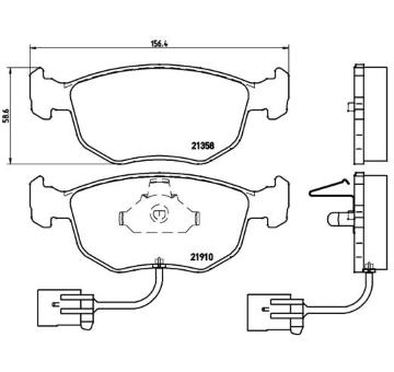 Sada brzdových destiček, kotoučová brzda BREMBO P 24 035