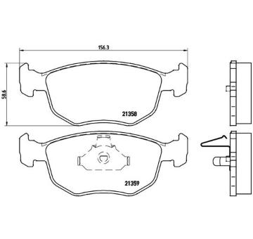 Sada brzdových destiček, kotoučová brzda BREMBO P 24 069