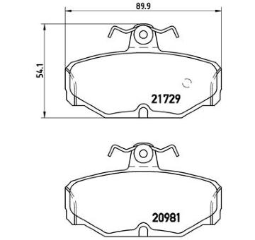 Sada brzdových destiček, kotoučová brzda BREMBO P 24 079