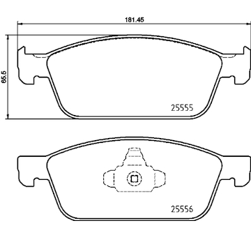 Sada brzdových destiček, kotoučová brzda BREMBO P 24 199