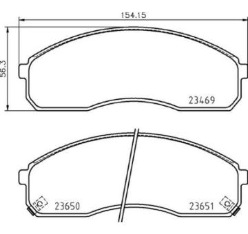 Sada brzdových destiček, kotoučová brzda BREMBO P 30 091