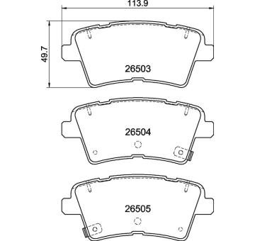 Sada brzdových platničiek kotúčovej brzdy BREMBO P 30 147