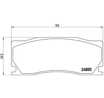 Sada brzdových destiček, kotoučová brzda BREMBO P 36 023