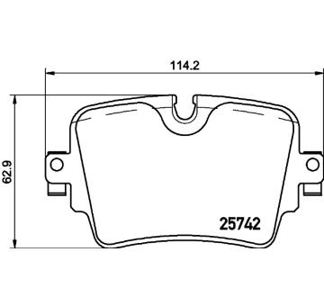 Sada brzdových destiček, kotoučová brzda BREMBO P 36 033