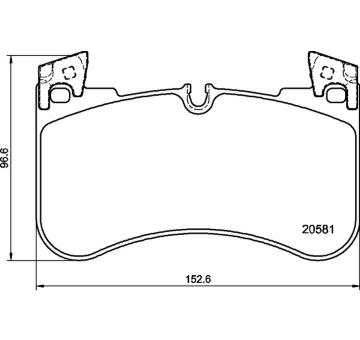 Sada brzdových destiček, kotoučová brzda BREMBO P 44 029