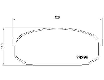 Sada brzdových destiček, kotoučová brzda BREMBO P 49 022