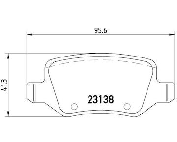 Sada brzdových destiček, kotoučová brzda BREMBO P 50 058