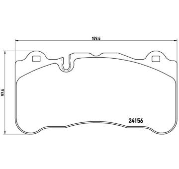 Sada brzdových destiček, kotoučová brzda BREMBO P 50 078